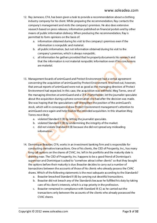 2009 cfa level i mock exam Posting to any website, emailing, distributing and/or reprinting the mock exam for any purpose 2010 level i mock exam: cfa institute 2009 modular level i,. 2009 cfa level i mock exam Posting to any website, emailing, distributing and/or reprinting the mock exam for any purpose 2010 level i mock exam: cfa institute 2009 modular level i,.