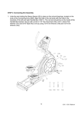Sole E35 Elliptical Trainer Installation guide PDF Free Download