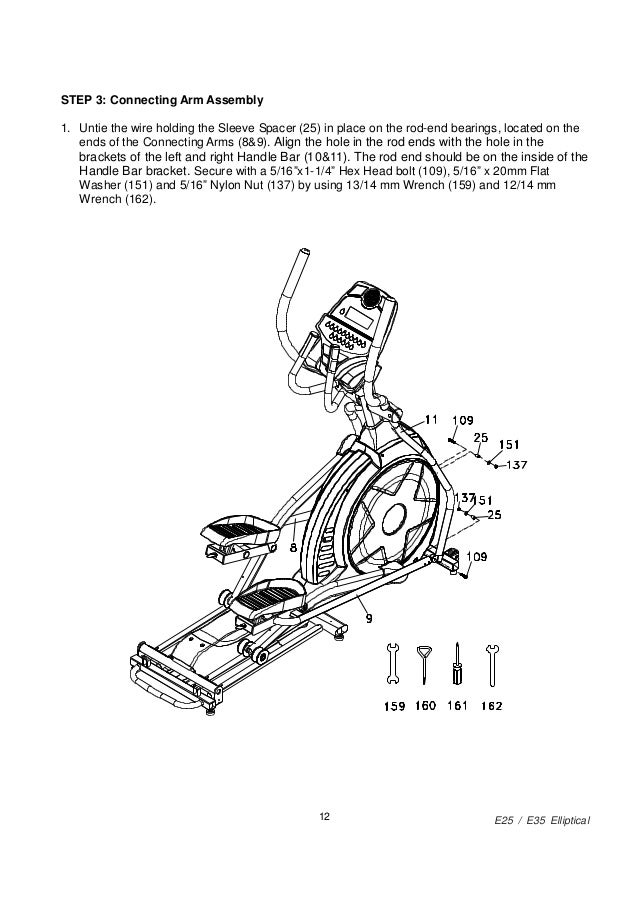 Sole E35 Elliptical Trainer Installation guide
