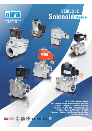 Solenoid valves Manufacturer in India