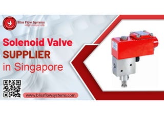Solenoid Valve | Choke Valve Supplier Singapore