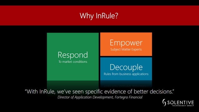 Solentive / InRule AADI Gartner Summit 2014 PPT