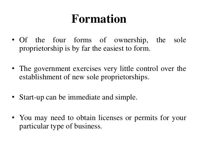 Sole proprietorship
