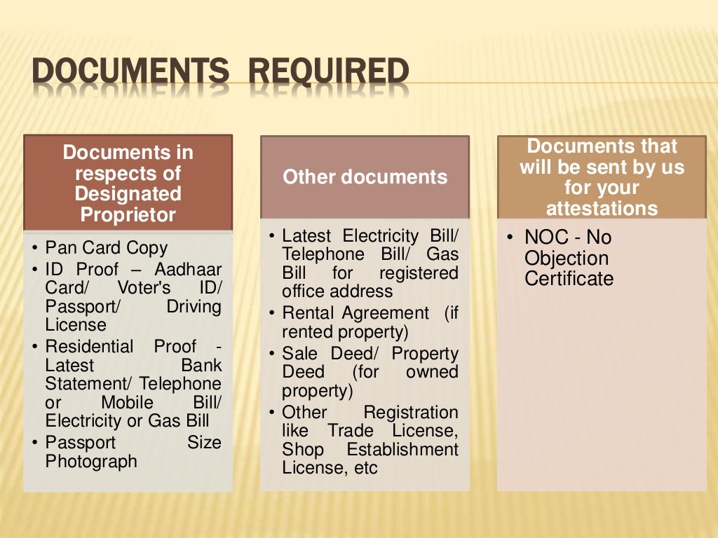How to register sole proprietorship in India