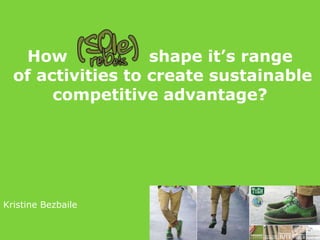 How
shape it’s range
of activities to create sustainable
competitive advantage?

Kristine Bezbaile

 