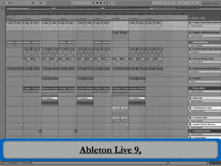 Ableton Live 9,
Photo Credit: Luis Soler
 