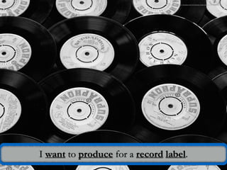 I want to produce for a record label.
Photo Credit: https://pixabay.com/en/abstract-audio-background-black-21863/
 