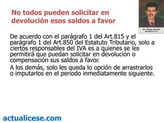 Solicitar Saldos Favor