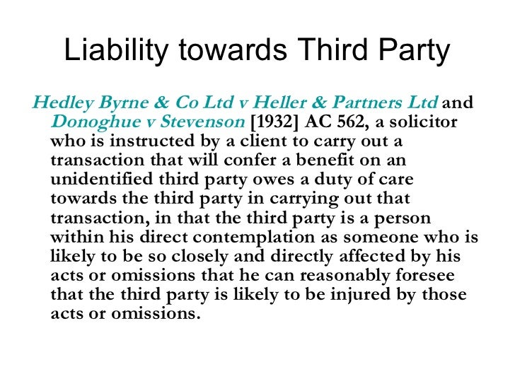 Solicitors negligence in law of torts Solicitors negligence in law of torts