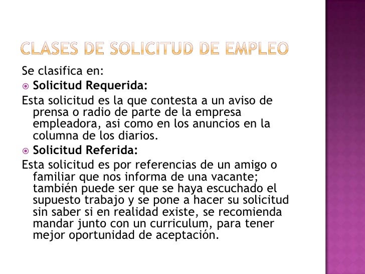 Solicitud