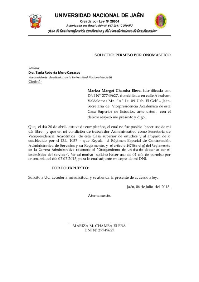 Solicitud
