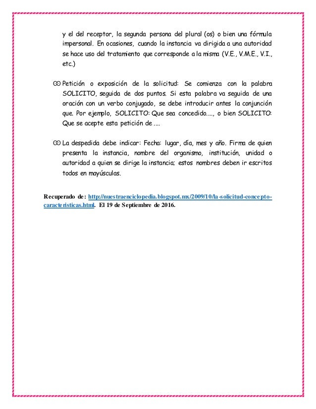 Solicitud