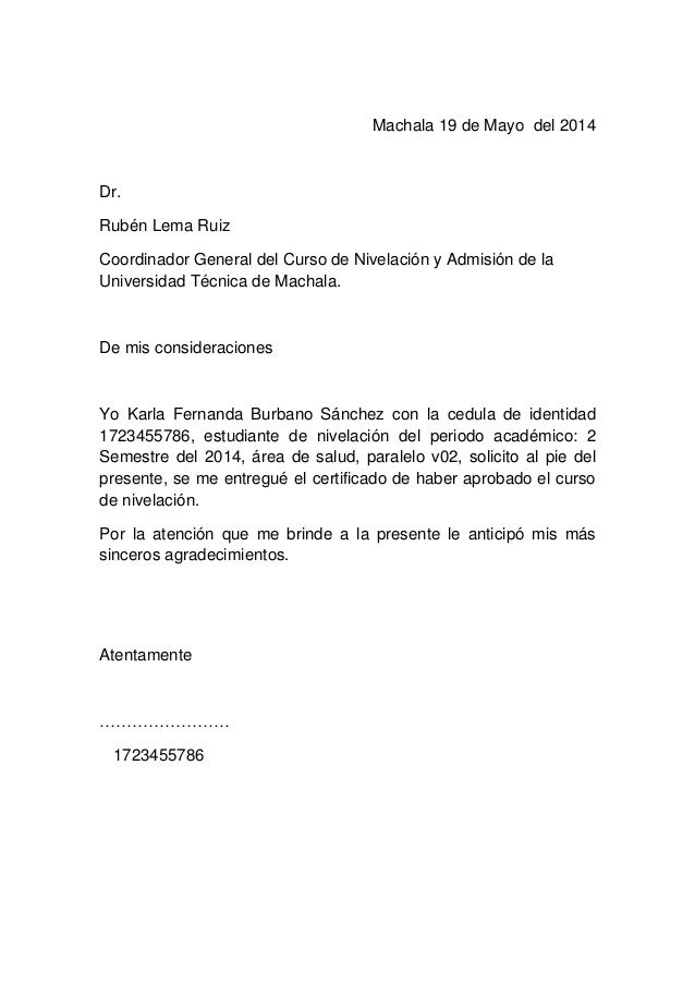 Carta Solicitud De Certificado Laboral Pdmrea