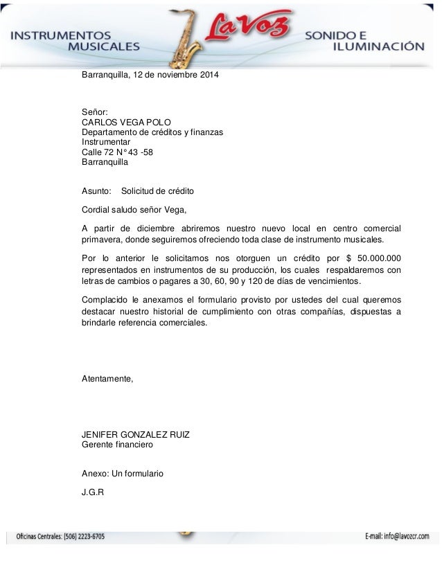 Solicitud De Credito