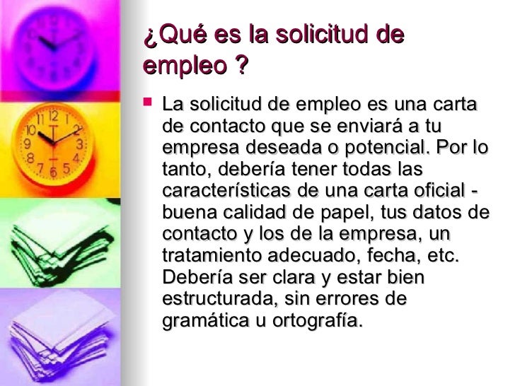 Solicitud de empleo