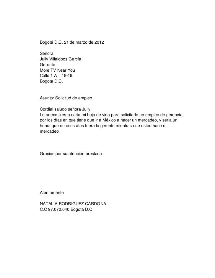 Solicitud de empleo 5
