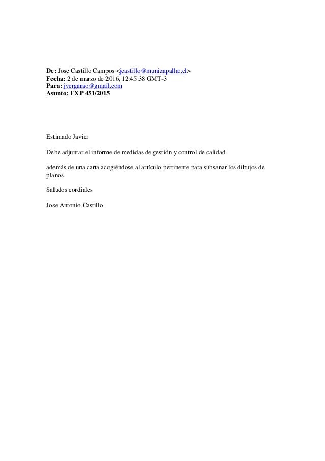 Solicitud recepcion definitiva, valparaiso