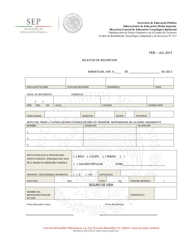 Solictud de inscripcion fj 2013