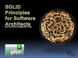 SOLID Principles  for Software Architects aka No More Spaghetti Code 