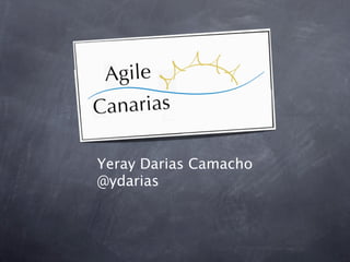 Yeray Darias Camacho
@ydarias
 
