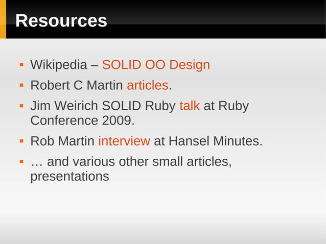 SOLID Design principles | PDF