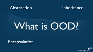 Abstraction     Inheritance



   What is OOD?
Encapsulation
 