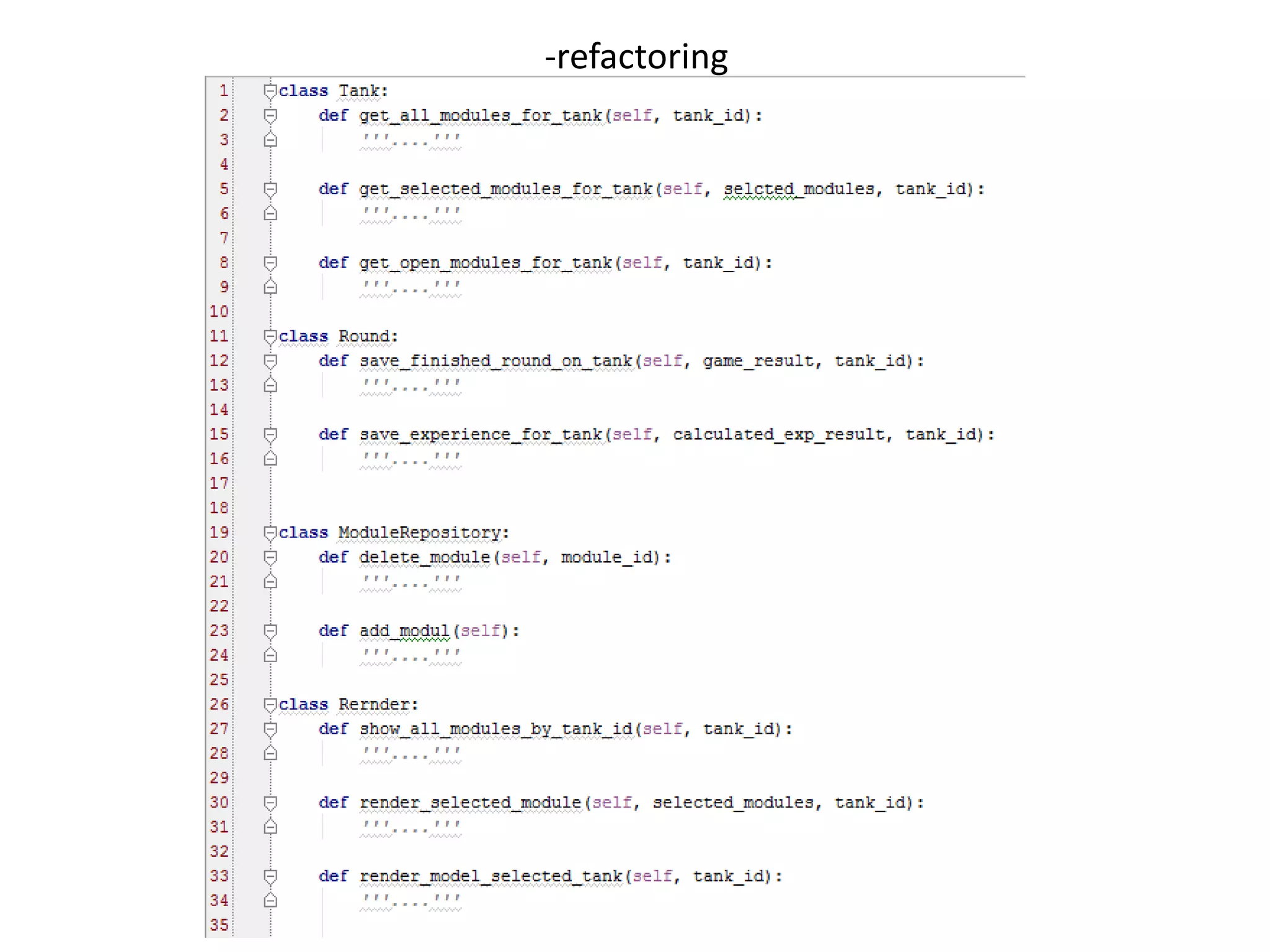 -refactoring 
 