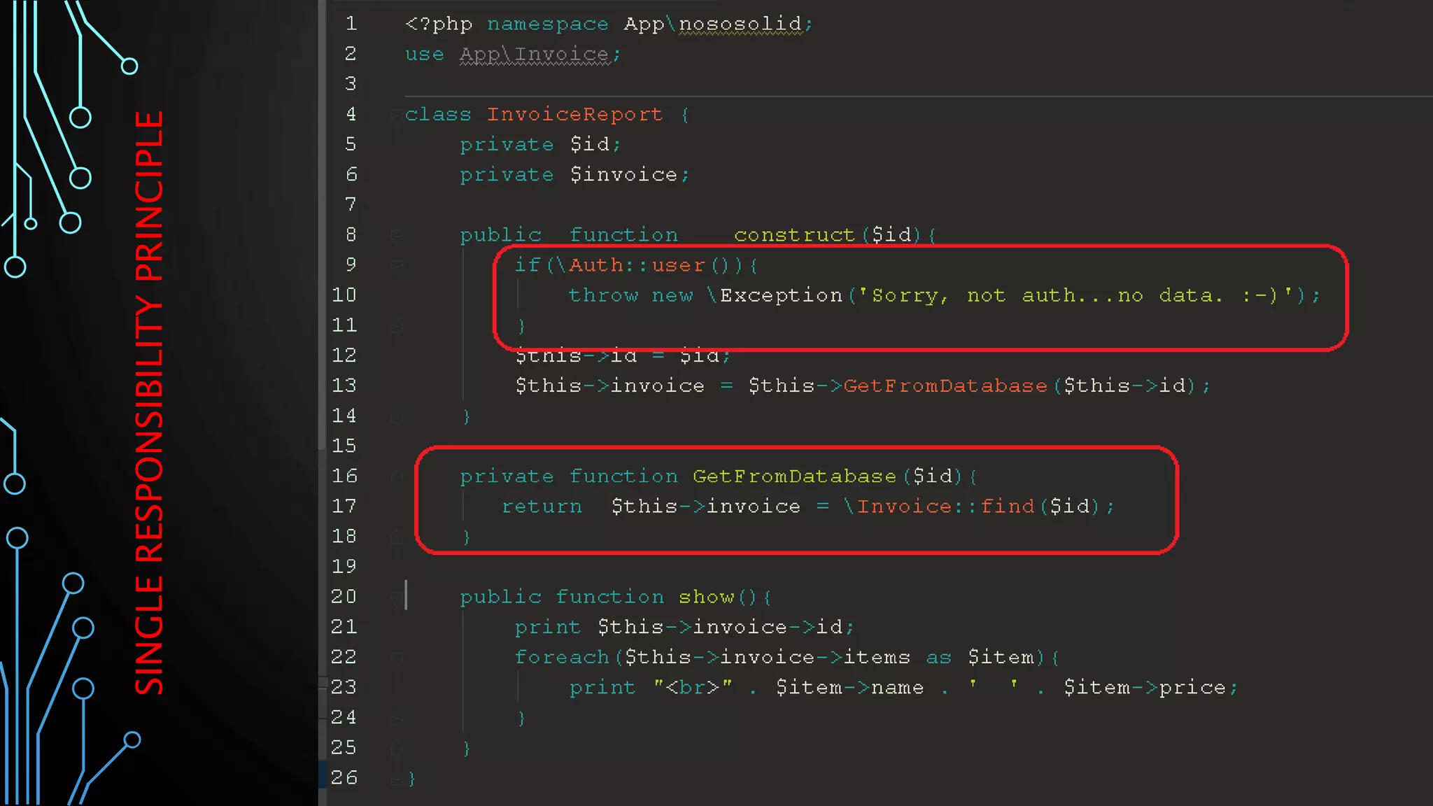 SINGLERESPONSIBILITYPRINCIPLE
 