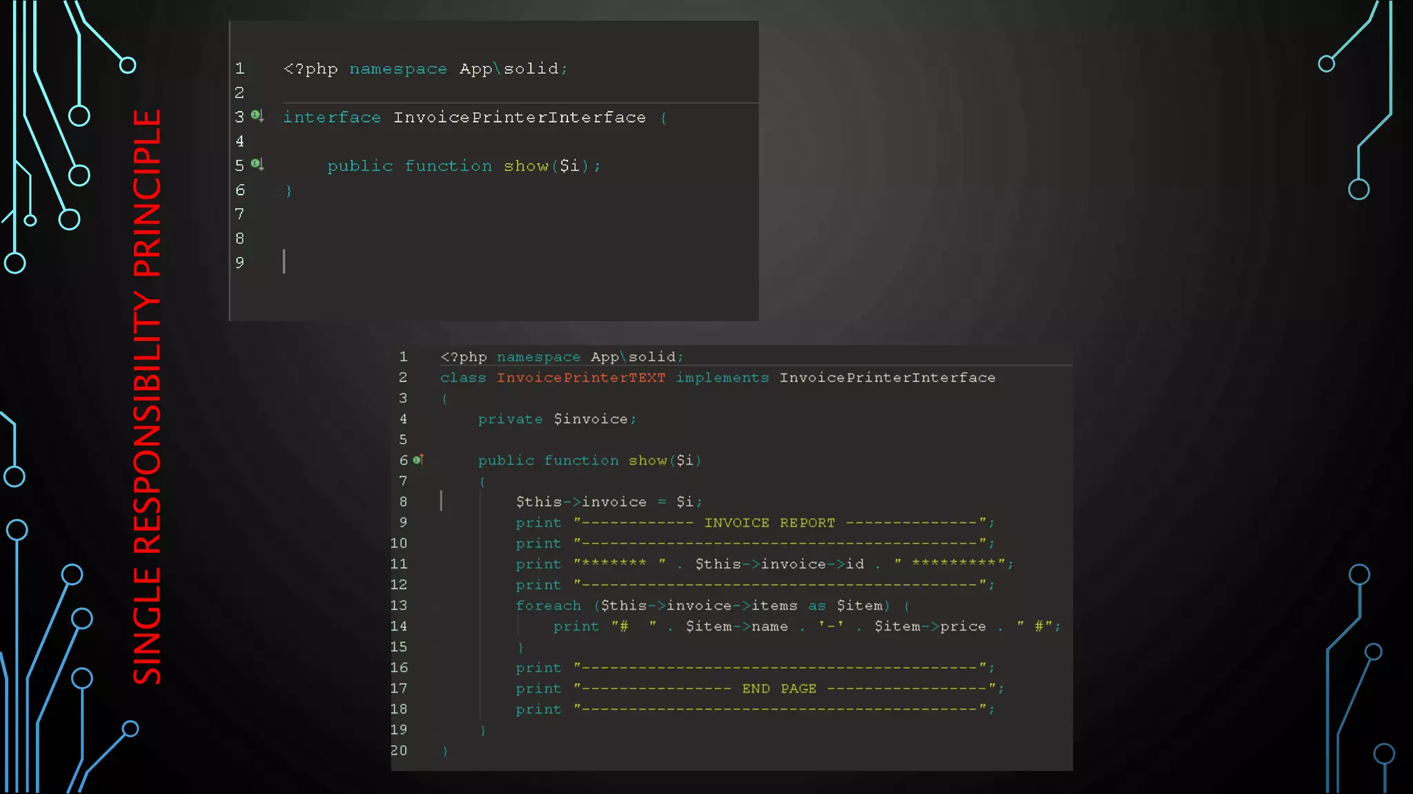 SINGLERESPONSIBILITYPRINCIPLE
 