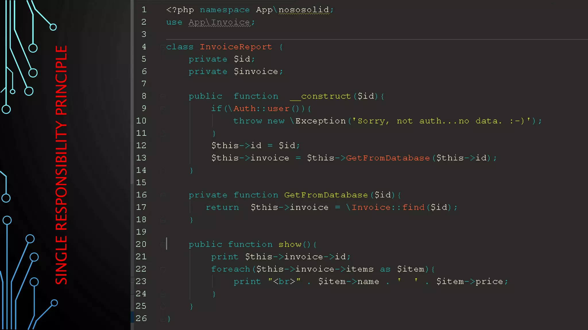 SINGLERESPONSIBILITYPRINCIPLE
 