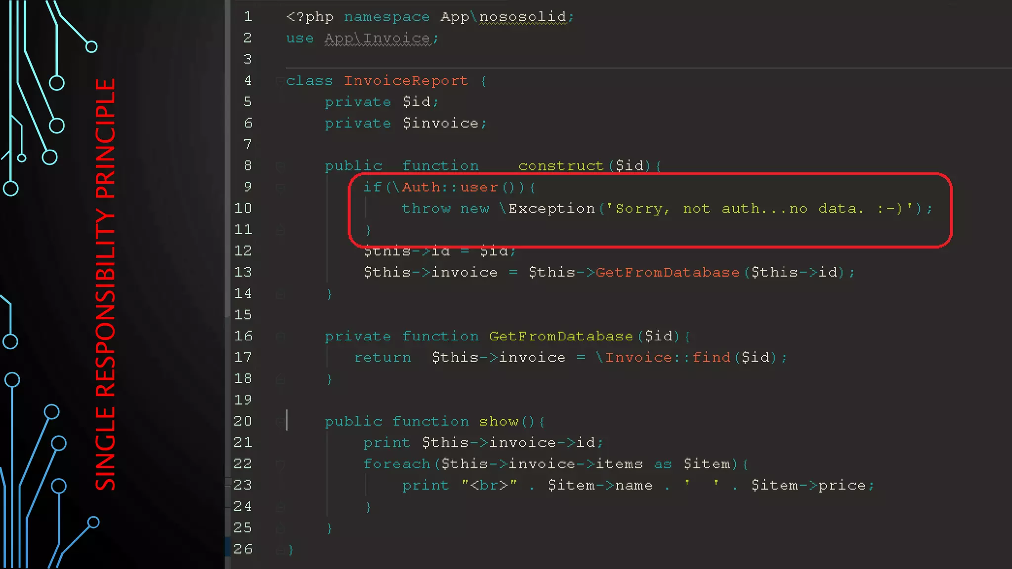 SINGLERESPONSIBILITYPRINCIPLE
 