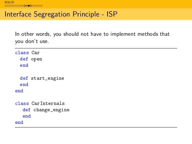 Solid Ood Principles