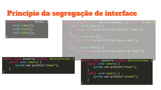 Princípio da segregação de interface
 
