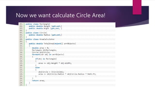 Now we want calculate Circle Area!
 