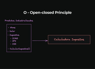 O - Open-closed Principle
 