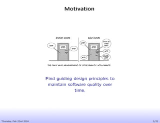The SOLID Principles for Software Design | PDF
