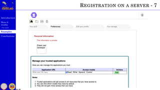 Introduction
How it
works
Use cases
Examples
Conclusions
40 / 59
REGISTRATION ON A SERVER - 7
 