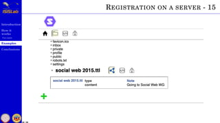 Introduction
How it
works
Use cases
Examples
Conclusions
48 / 59
REGISTRATION ON A SERVER - 15
 