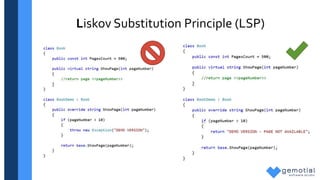 Liskov Substitution Principle (LSP)
 
