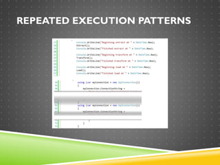 REPEATED EXECUTION PATTERNS
 