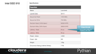 Intel SSD 910

Identical
read/write?

47

© 2013 Pythian

 