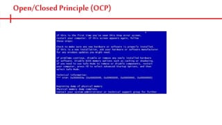 Open/Closed Principle (OCP)
 