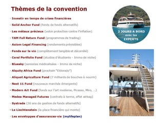Solid Anchor Cruise - Convention Européenne Fonds d'Investissements Alternatifs (FR)