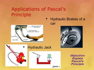 Vehicle Using Pascal Principle Solid and fluid | PPT