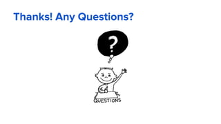 Thanks! Any Questions?
 