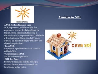 Rui Silva 8ºc nº 23Solidariedade SocialA solidariedade social é a condição do grupo que resulta da caminhão de atitudes e de sentimentos, de modo a constituir o grupo em apreço uma unidade sólida, capaz de resistir às forças exteriores e mesmo de tornar-se ainda mais firme em face de oposição vinda de fora.
