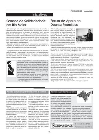 SOLIDARIEDADE – N.º 64 – AGOSTO 2004