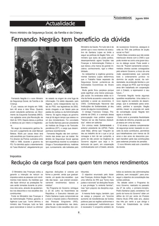 SOLIDARIEDADE – N.º 64 – AGOSTO 2004