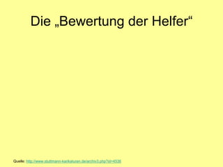 Die „Bewertung der Helfer“




Quelle: http://www.stuttmann-karikaturen.de/archiv3.php?id=4536
 