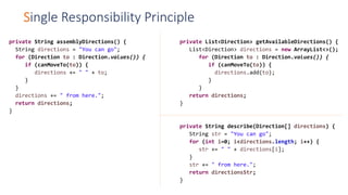 SOLID design principles applied in Java | PDF
